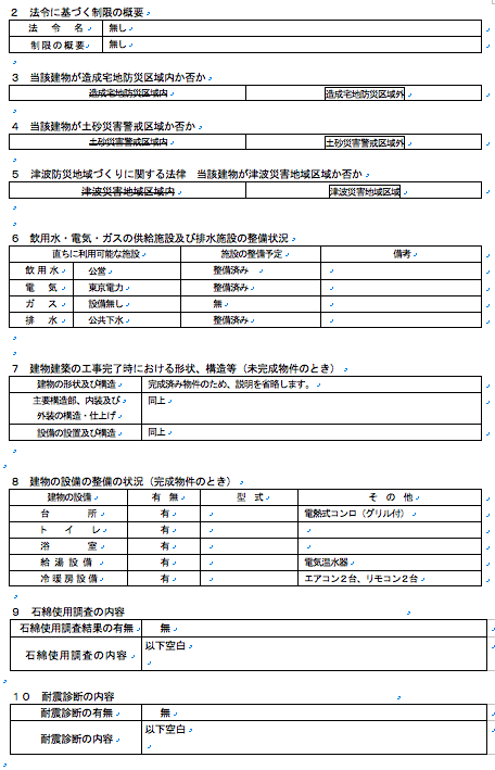 わかりやすい 重要 事項 説明 書 の 書き方